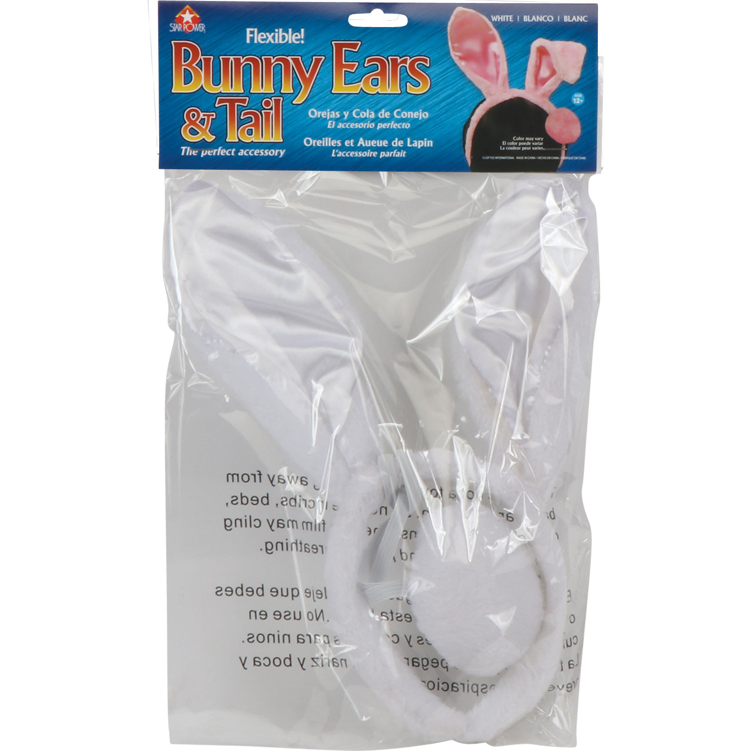 WHITE BUNNY EARS TAIL view 3