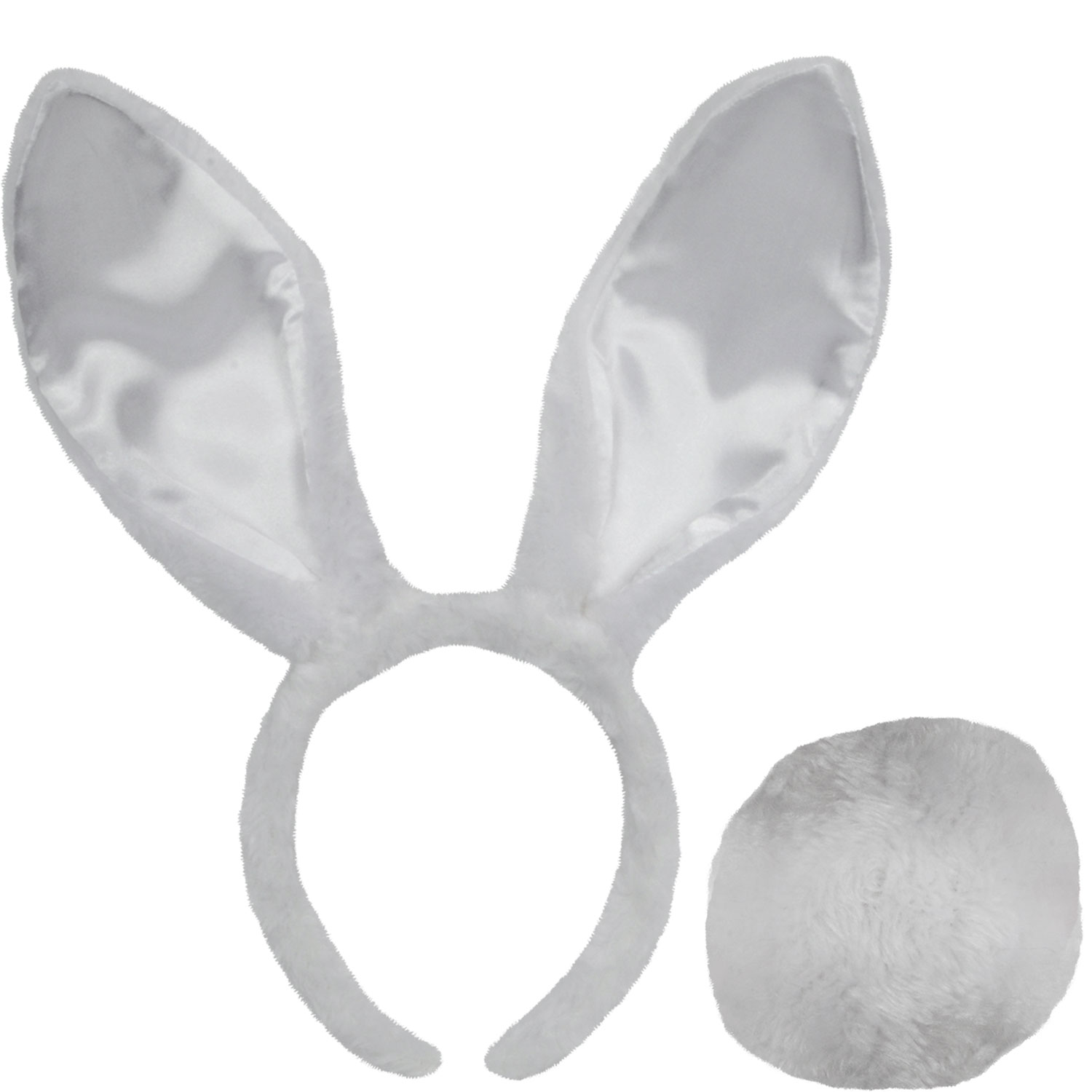 WHITE BUNNY EARS TAIL