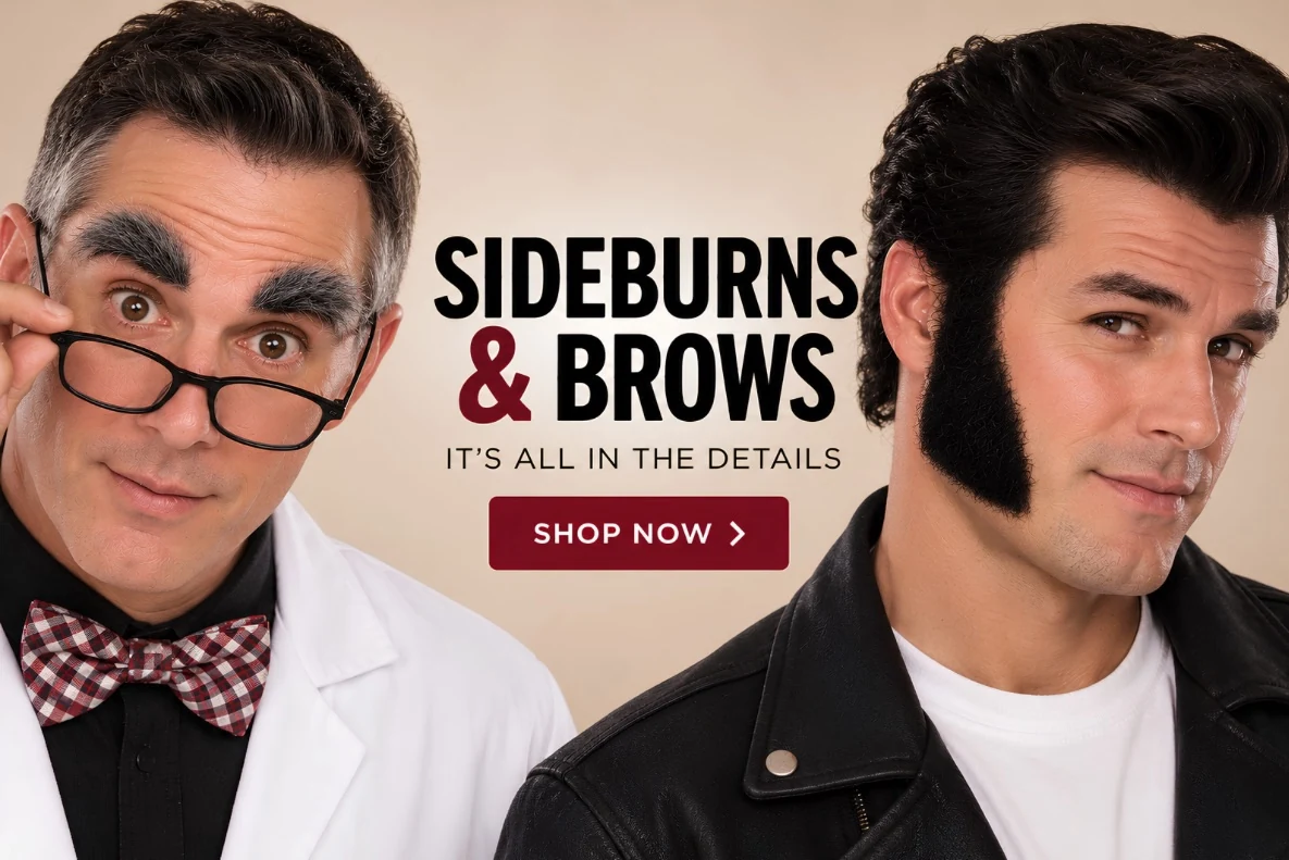 Sideburns & Brows — it's all in the details