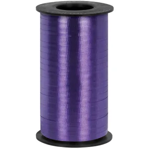 PURPLE CURLING RIBBON CRIMPED