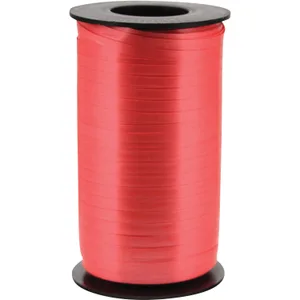 RED CURLING RIBBON SMOOTH