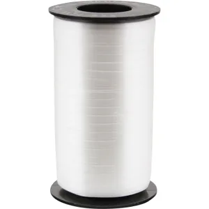 WHITE CURLING RIBBON SMOOTH