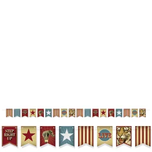 VINTAGE CIRCUS STREAMER 12'