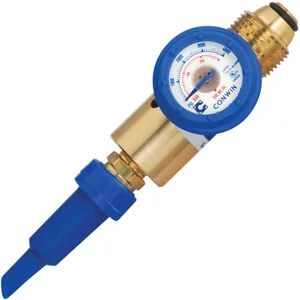 ECONOMY INFLATOR/REGULATOR WITH GAUGE FLEX-TILT VALVE