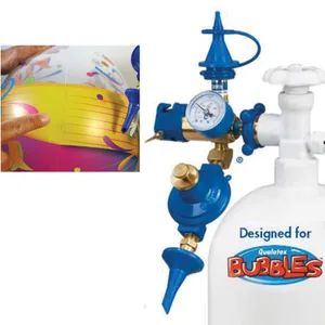 BUBBLE INFLATOR/REGULATOR W/SOFT-TOUCH PUSH VALVE