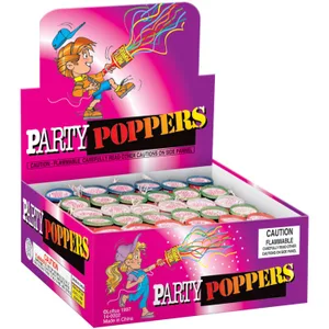CHAMPAGNE PARTY POPPERS