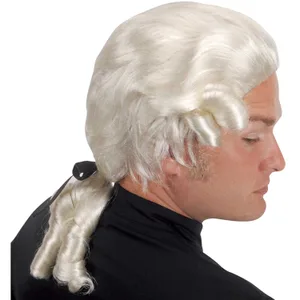MALE COURT WIG WHITE