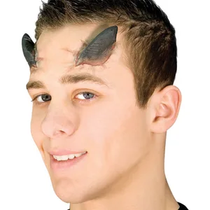 BLACK DEMON HORNS LATEX APPLIANCE