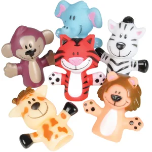 2" ZOO ANIMAL FINGER PUPPETS
