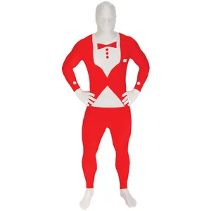 RED TUX ADULT MORPHSUIT XX-LARGE