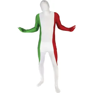 ITALY FLAG ADULT MORPHSUIT LARGE