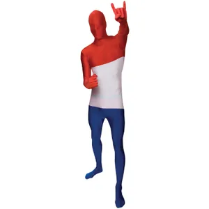 NETHERLANDS FLAG ADULT MORPHSUIT X-LARGE