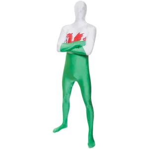 WALES FLAG ADULT MORPHSUIT LARGE