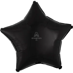19" OPAQUE BLACK STAR SHAPE