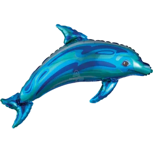 OCEAN BLUE DOLPHIN HELIUM SHAPE