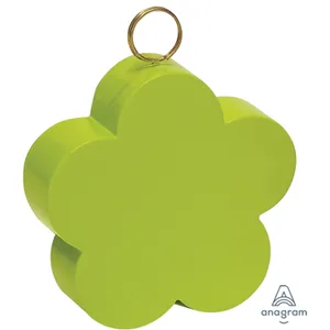 LIME GREEN FLOWER PLASTIC WEIGHT