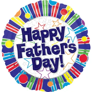 18" FATHER'S DAY STRIPES & DOTS VLP