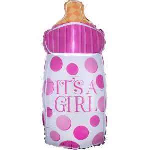 18" IT'S A GIRL BABY BOTTLE JUNIOR SHAPE