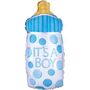 18" IT'S A BOY BABY BOTTLE JUNIOR SHAPE