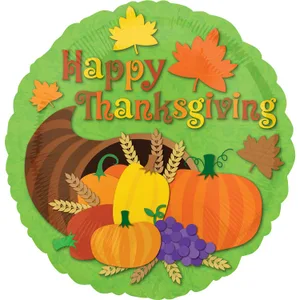18" THANKSGIVING CORNUCOPIA VLP HX