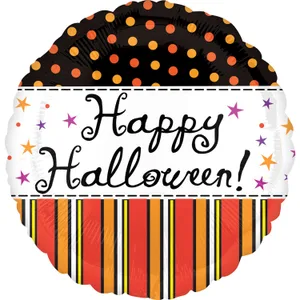 18" HALLOWEEN DOTS & STRIPES VLP HX