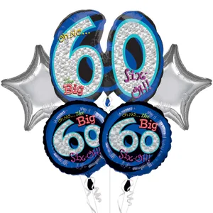 OH NO IT'S MY BIRTHDAY 60 BOUQUET OF BALLOONS