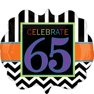 BIRTHDAY CELEBRATION 65 SUPER SHAPE