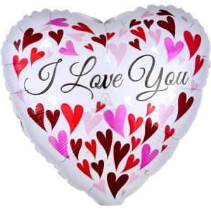 18" LOVE YOU HAPPY HEARTS HX