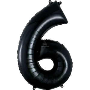34" NUMBER 6 BLACK