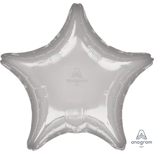 19" METALLIC SILVER STAR