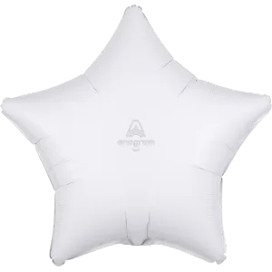 19" OPAQUE WHITE STAR SHAPE