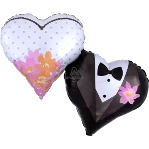 WEDDING COUPLE HEARTS SUPER SHAPE