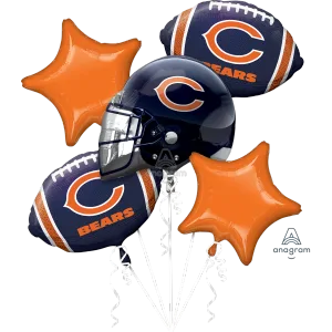 CHICAGO BEARS BOUQUET OF BALLOONS