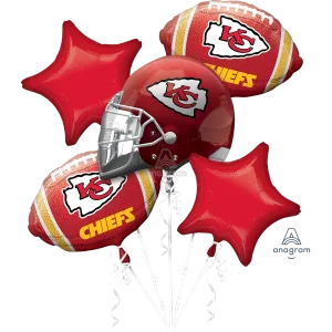 KANSAS CITY CHIEFS BOUQUET OF BALLOONS