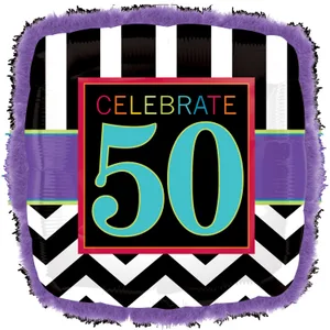 BIRTHDAY CELEBRATION 50 DOO-DADS SUPER SHAPE