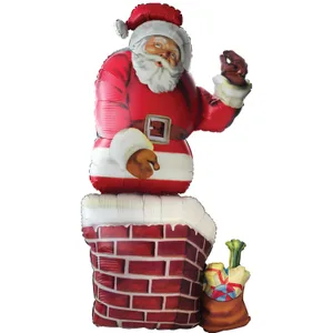 SANTA AND CHIMNEY MULTI-BALLOON
