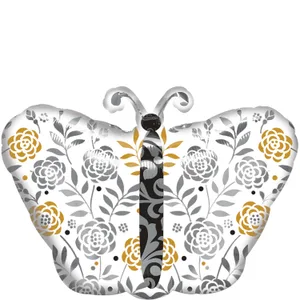 18" WEDDING CONGRATULATIONS BUTTERFLY JUNIOR SHAPE