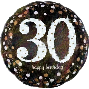 28" SPARKLING BIRTHDAY 30 HOLOGRAPHIC
