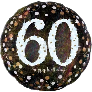 28" SPARKLING BIRTHDAY 60 HOLOGRAPHIC