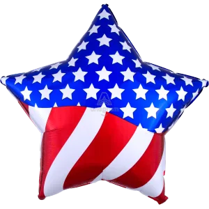 28" AMERICAN FLAG STAR