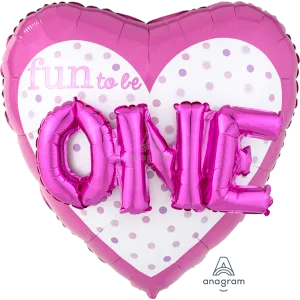36" FUN TO BE O-N-E GIRL MULTI-BALLOON