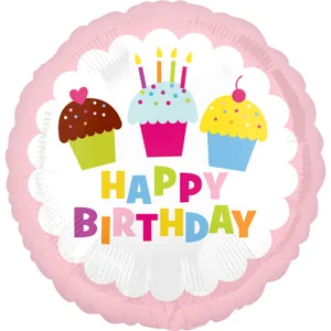 18" HAPPY BIRTHDAY CUPCAKE VLP HX