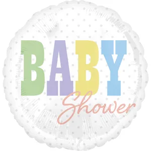 18" BABY SHOWER PASTEL VLP HX