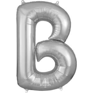 34" LETTER B SILVER