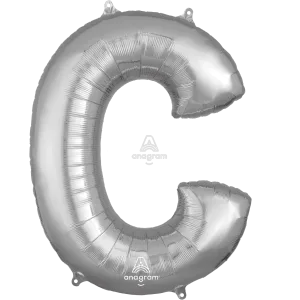 34" LETTER C SILVER