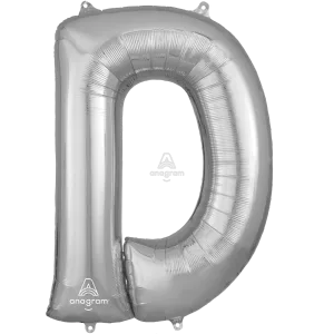 34" LETTER D SILVER