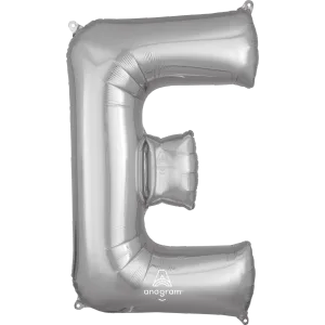 34" LETTER E SILVER