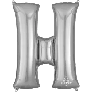 34" LETTER H SILVER