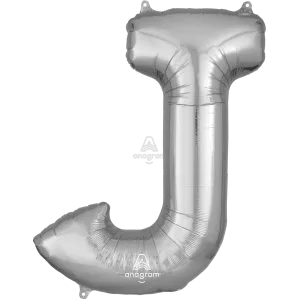 34" LETTER J SILVER