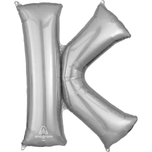 34" LETTER K SILVER